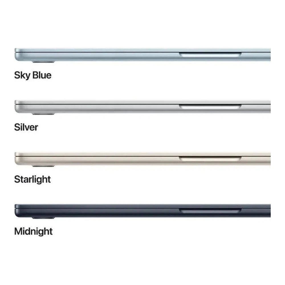 Apple MacBook Air 15.3″ – M4 Chip, 10-Core CPU, 10-Core GPU, 24GB RAM, 1TB SSD - Sky Blue