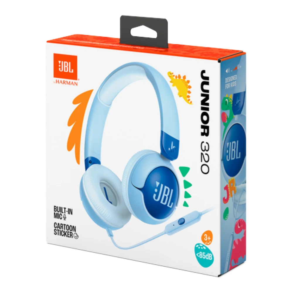JBL Junior 320 – Wired Kids Headphones with Safe Sound Limit