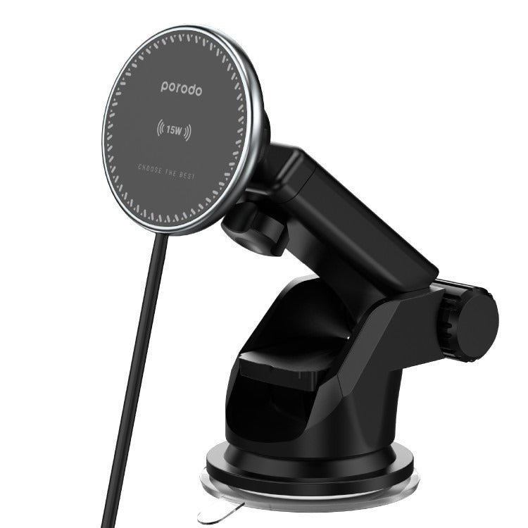 Porodo 3 In 1 Magnetic Car Charger Mount 15W With 20W PD Car Charger