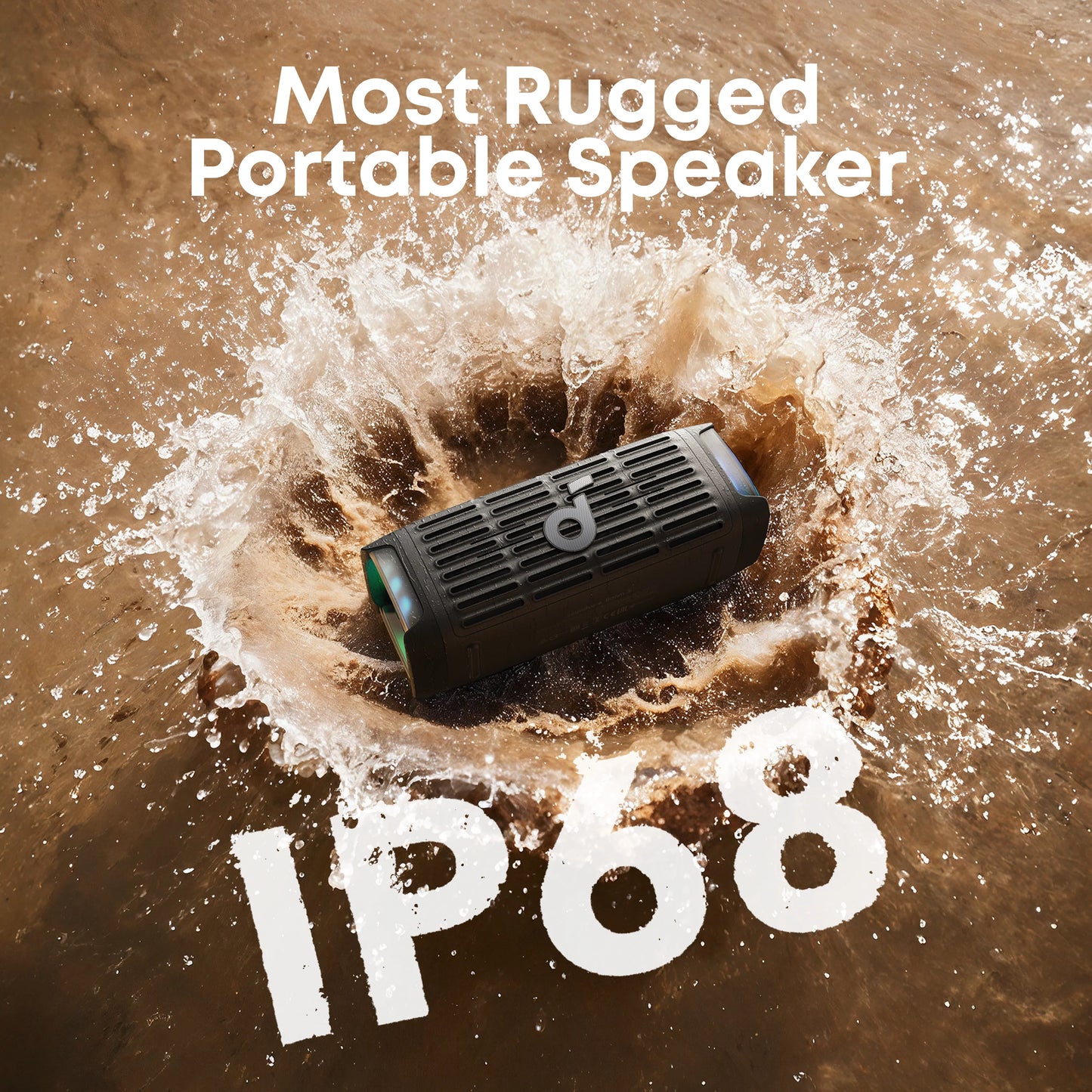 Anker Boom 3i - Portable Rugged Outdoor Speaker - Black
