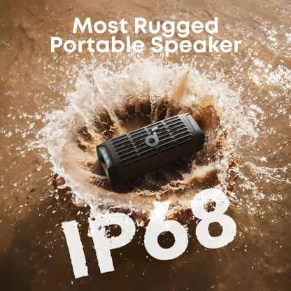 Anker Boom 3i - Portable Rugged Outdoor Speaker - Black