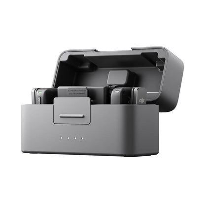 DJI Mic Mini – Wireless Lavalier Microphone System (2 Transmitters + 1 Receiver) with Portable Charging Case