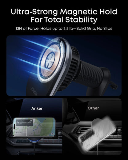 Anker Prime MagGo Qi2 25W Wireless Car Charger