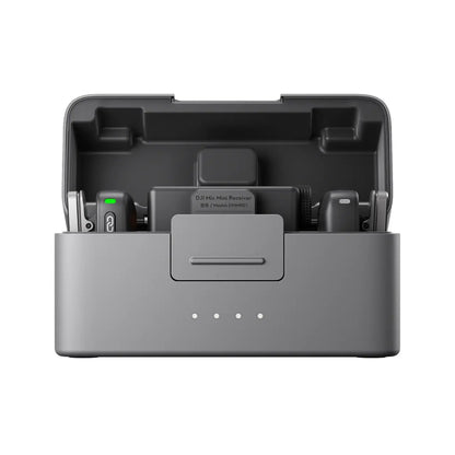 DJI Mic Mini – Wireless Lavalier Microphone System (2 Transmitters + 1 Receiver) with Portable Charging Case