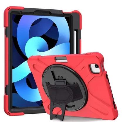 Classic iPad 11" (A16, 2025) / iPad 10.9" (2022) Rugged Case with 360° Stand, Hand Strap & Pen Holder