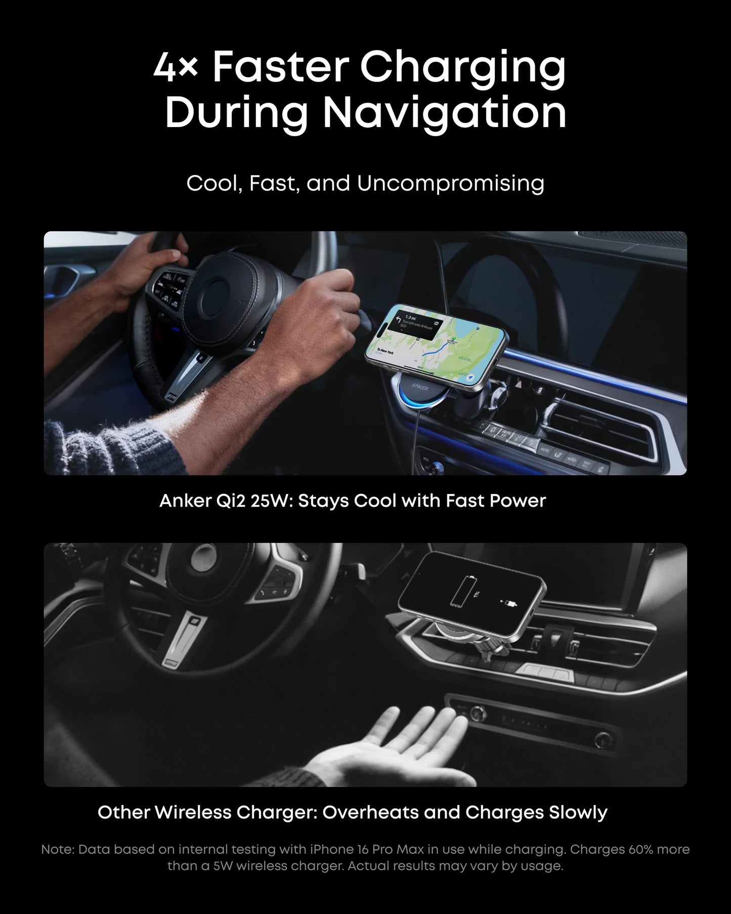 Anker Prime MagGo Qi2 25W Wireless Car Charger