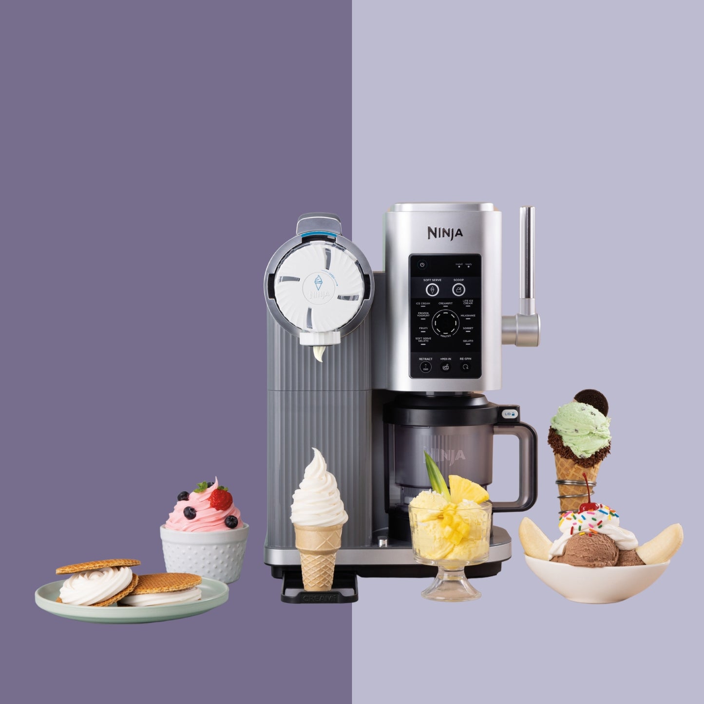 Ninja Swirl by CREAMi® Soft Serve Ice Cream Machine
