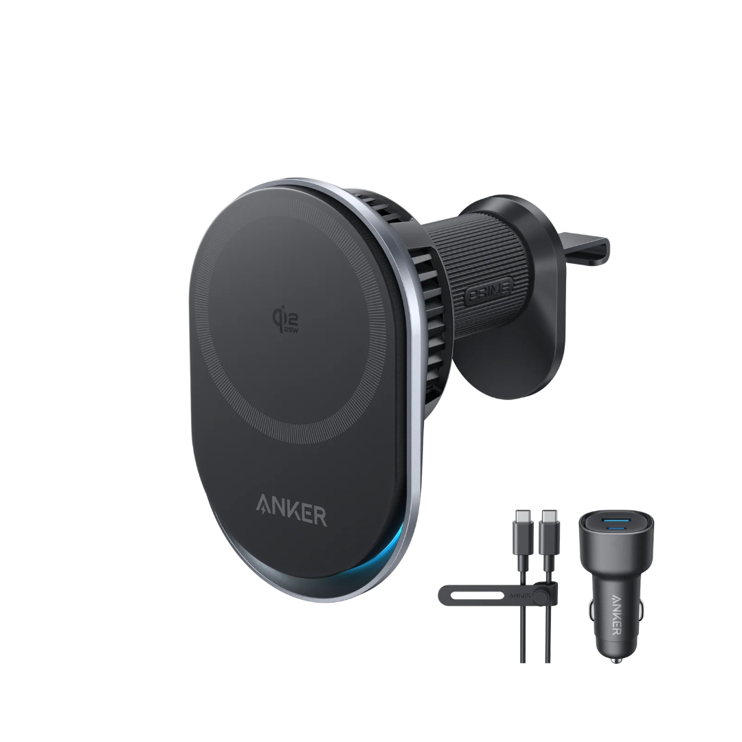 Anker Prime MagGo Qi2 25W Wireless Car Charger