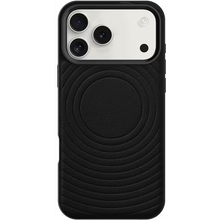 Levelo Spirale PU Leather Hybrid Case for iPhone 17 Pro Max MagSafe Compatible- Black