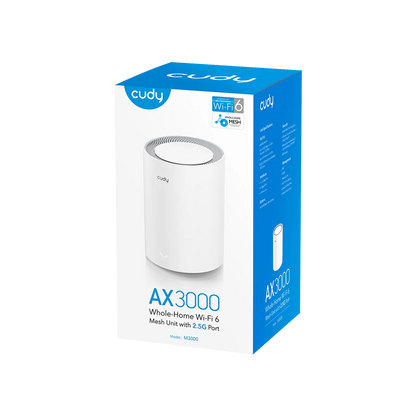 Cudy AX3000 2.5G Mesh Wi-Fi 6 System White 1 Pack