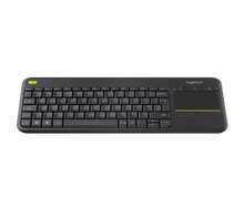 Logitech K400 Plus Touchpad Keyboard for TV Connected PC in Black