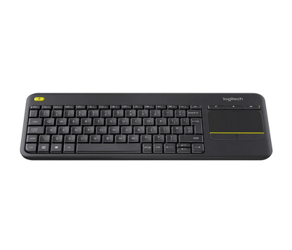 Logitech K400 Plus Touchpad Keyboard for TV Connected PC in Black