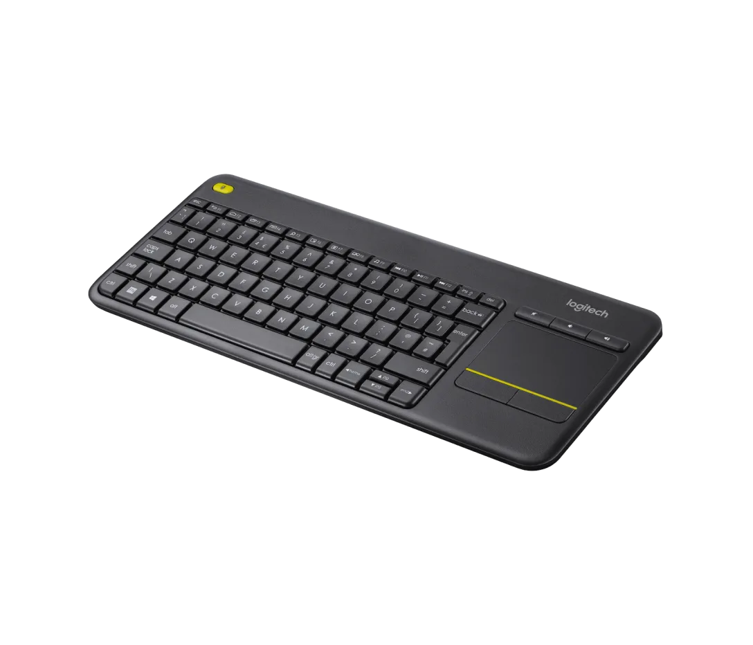 Logitech K400 Plus Touchpad Keyboard for TV Connected PC in Black