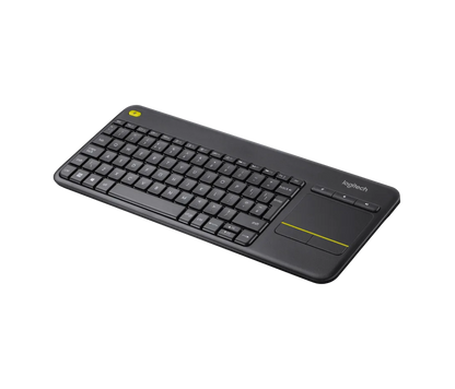 Logitech K400 Plus Touchpad Keyboard for TV Connected PC in Black