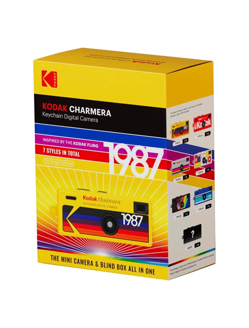 KODAK CHARMERA KEYCHAIN DIGITAL MINI CAMERA MDC-CMR01 TYPE 01 – YELLOW