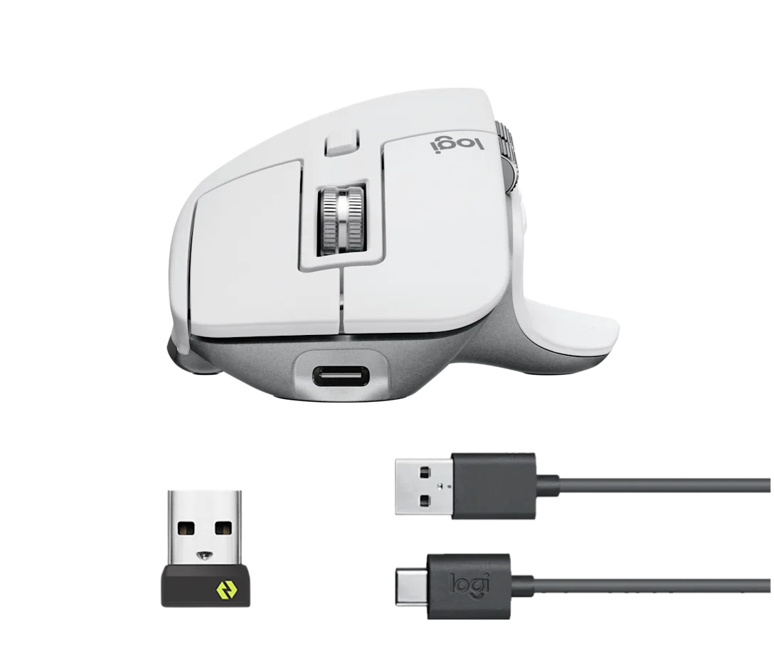 Logitech MX Master 3S - Advanced Wireless Mouse - Pale Gray