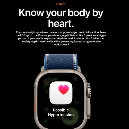 Apple Watch Ultra 3 49mm GPS + Cellular Trail Loop- Natural Titanium